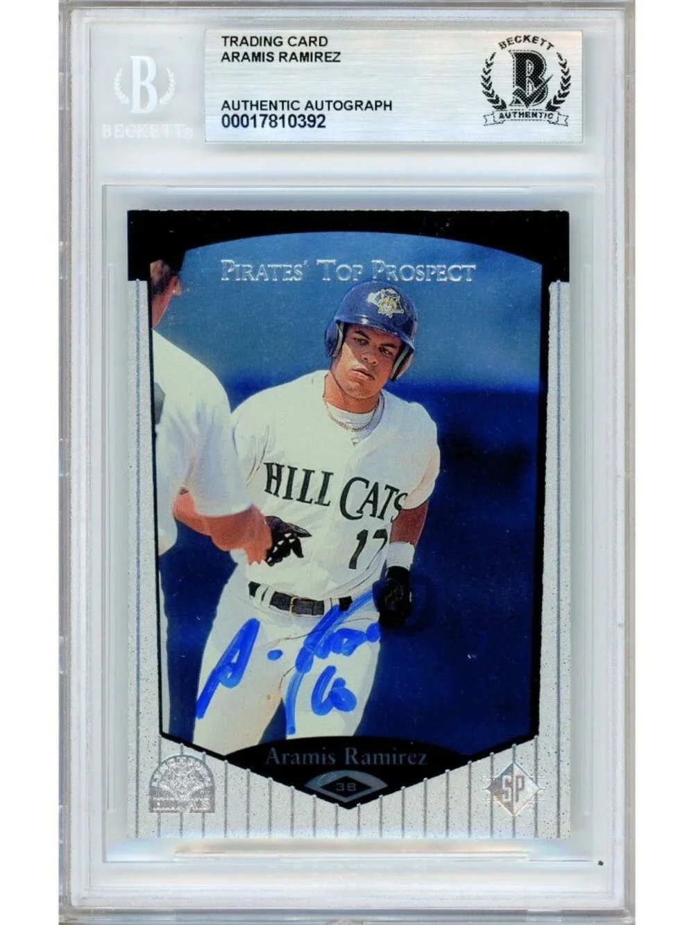 Aramis Ramirez Signed 1998 Upper Deck SP Top Prospects #101 Card Beckett BAS
